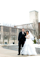 Monica + Jared Baker Lofts Winter Wedding